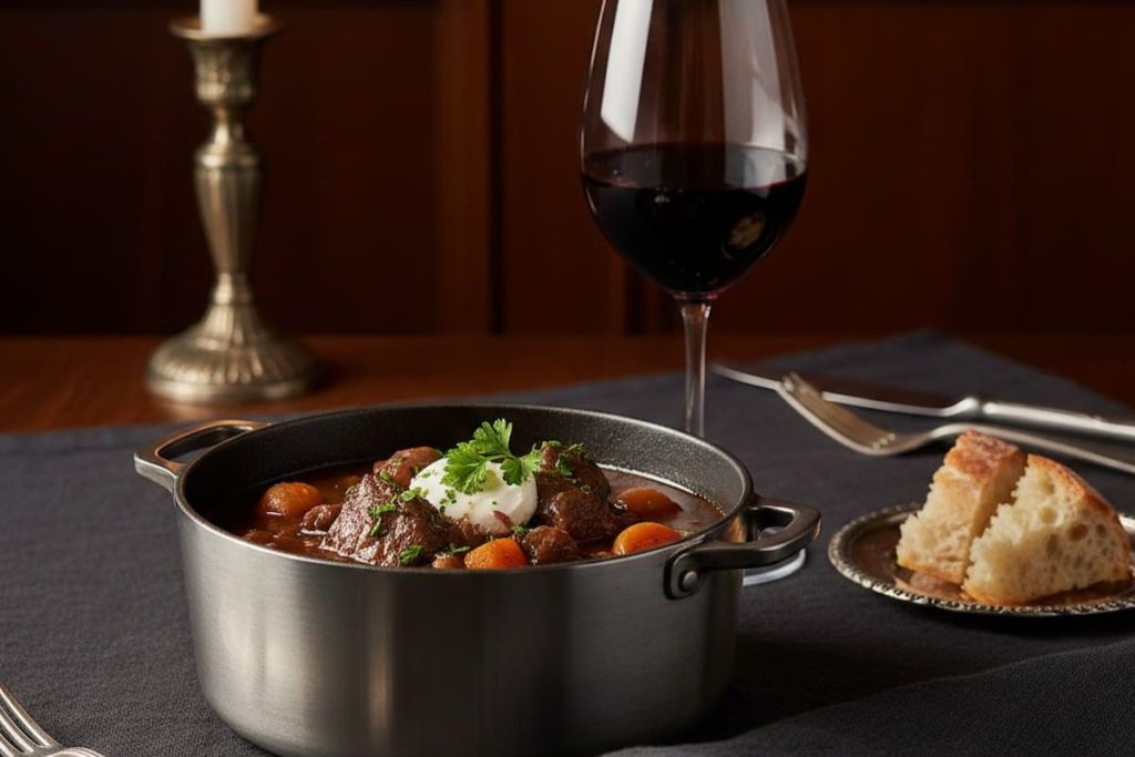 gibier et vin rouge