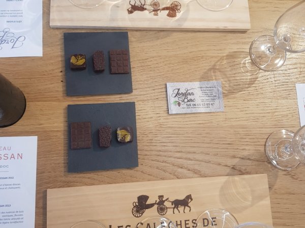 Accords Vins & Chocolats + Visite guidée