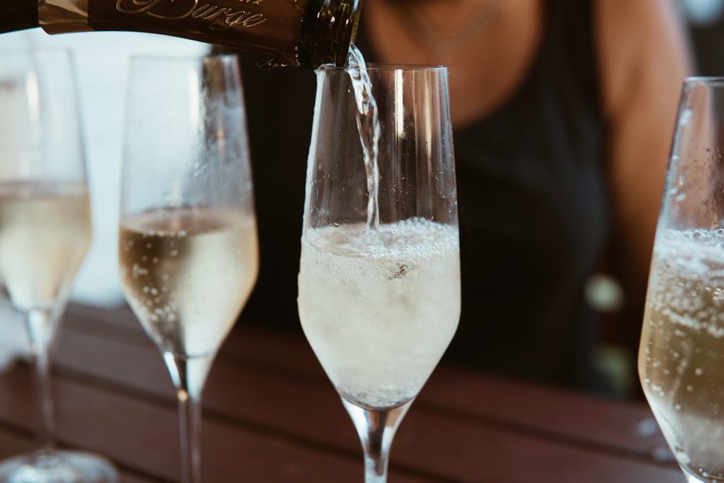 jeroboam de champagne dans une flute