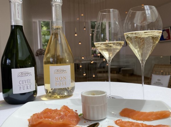 Déclinaison marine autour du Champagne Non-Dosé.